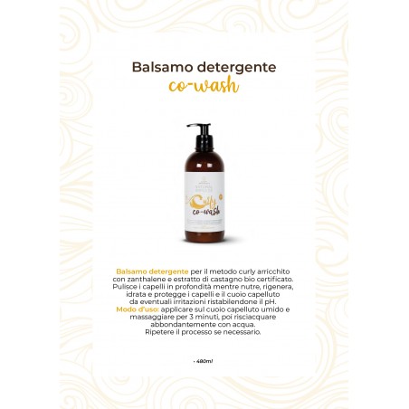 CURLY CO-WASH BALSAMO DETERGENTE 480ML NATURAL IMPULSE CURLY CO-WASH BALSAMO DETERGENTE 480ML NATURAL IMPULSE
