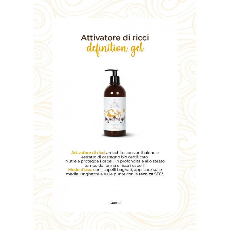 CURLY DEFINITION GEL 480ML NATURAL IMPULSE