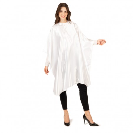 MANTELLA TAGLIO PRINCE SATIN RASO LUCIDO BIANCO