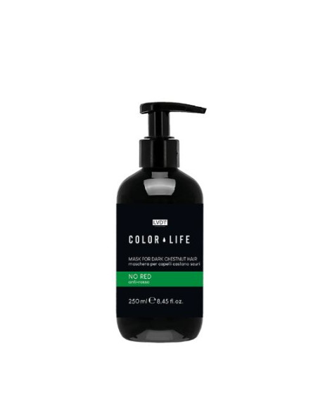 NO RED MASCHERA  PER CAPELLI CASTAN0 SCURI COLOR LIFE 250ML NO RED MASCHERA  PER CAPELLI CASTAN0 SCURI COLOR LIFE 250ML