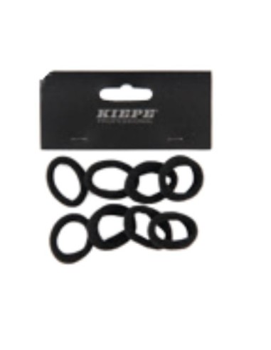 ELASTICI SOTTILI 8  PZ NERI  0,5CM