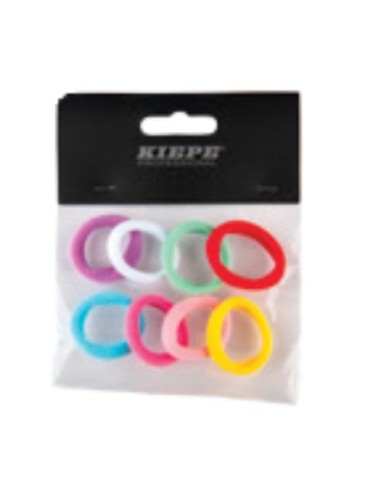 ELASTICI SOTTILI 8  PZ COLORATI  0,5CM