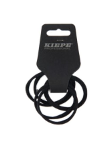 ELASTICI SOTTILI 5  PZ NERI 0,6CM