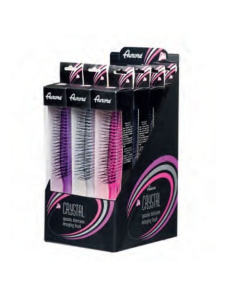 AURORE ESPOSITORE 12 SPAZZOLE DISTRICANTI CRYSTAL COLORI ASSORTITI