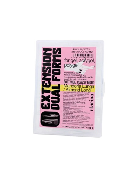 CLARISSA NAIL EXTENSION DUAL FORM LONG MANDORLA 130PZ