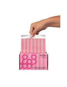 FRAMAR STAGNOLA 500  FOGLI 5X11 STRIPES PINK