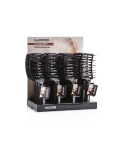 EXPO 12PZ SPAZZOLA VENT PADDLE BRUSH SCIOGLINODO CON CURVA