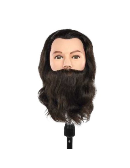 TESTA STUDIO ERIK 20-25CM CON BARBA  100% CAPELLI VERI